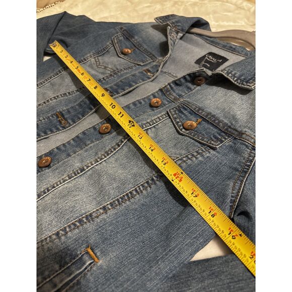 Cavalini WomenM Denim Jacket Cottagecore Western Boho Vintage Floral Embroidered - Picture 6 of 7